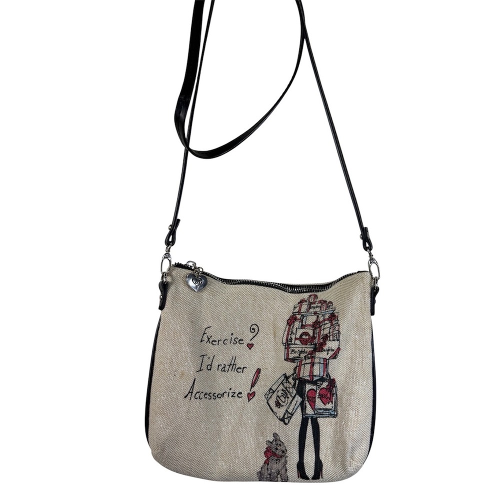 Brighton Scottish Terrier Dog Red Shopping Accessory Small Crossbody Purse Bag